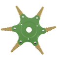 thumbnail image 2 of Cabezal Cortacésped Seis Hojas Dientes Oro Verde Adepaton ZJWJ816-4, 2 of 8