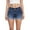 Blue, variant on PUYAHG Leisure Jeans Womens Denim Shorts Low Waisted Mini Leggings Slim Fit Washed Short Pants for Ladies Blue,2XL