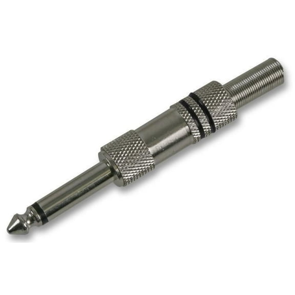 PRO SIGNAL - 6.35mm Jack Plug, Mono, Black