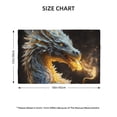 thumbnail image 2 of Placemats Set of 4 / 6, Golden White Fire Dragon Placemats for Dining Table Indoor/Outdoors Heat Resistant Washable Placemats 18" x 12", 2 of 8