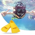 thumbnail image 2 of Dwellin 1 Pair Short Swimming Fins Silicone Training Flippers for Kids Adults Open Water Snorkelling Swimming Training Equipment, 2 of 9