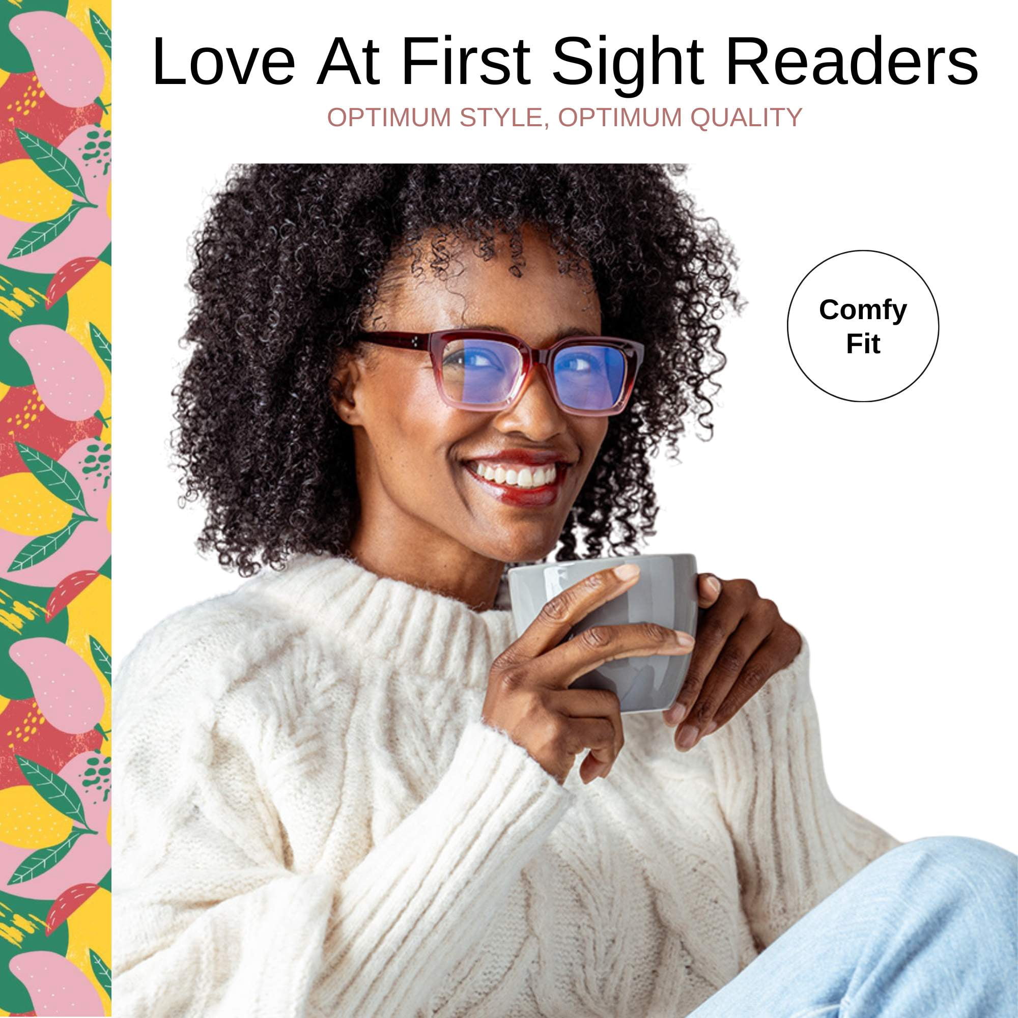 Optimum Optical Signature Blue Light Filtering Readers - Love at First Sight, +1.50