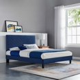 thumbnail image 2 of Platform Bed Frame, Tufted, Blue Navy, Velvet, Bedroom, Modern Contemporary Boutique HB35170, 2 of 10
