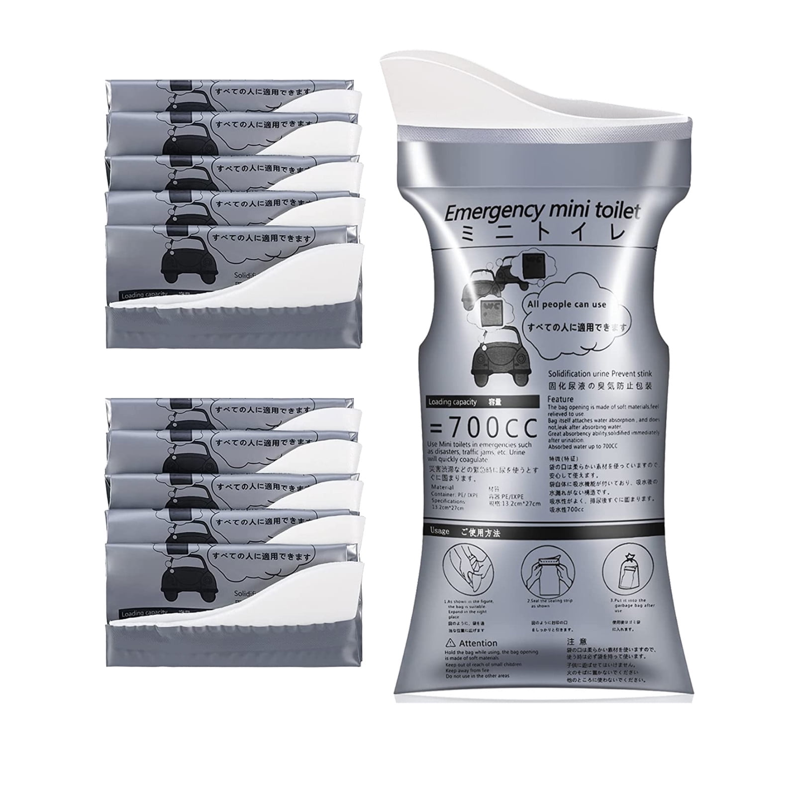 aiyuq.u disposable bag portable camping pee bags travel pee bags