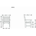 thumbnail image 6 of POLYWOOD® Vineyard Garden Arm Chair in White, 6 of 7