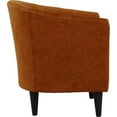 thumbnail image 3 of Fox Hill Trading Windsor 17.5" Traditional Fabric Club Chair in Burnt Orange, 3 of 4