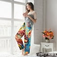 thumbnail image 5 of Kdxio Women's Comfy Stretch Surreal Seafood Extravaganza Print Drawstring Pajama Pants-XX-Large, 5 of 5