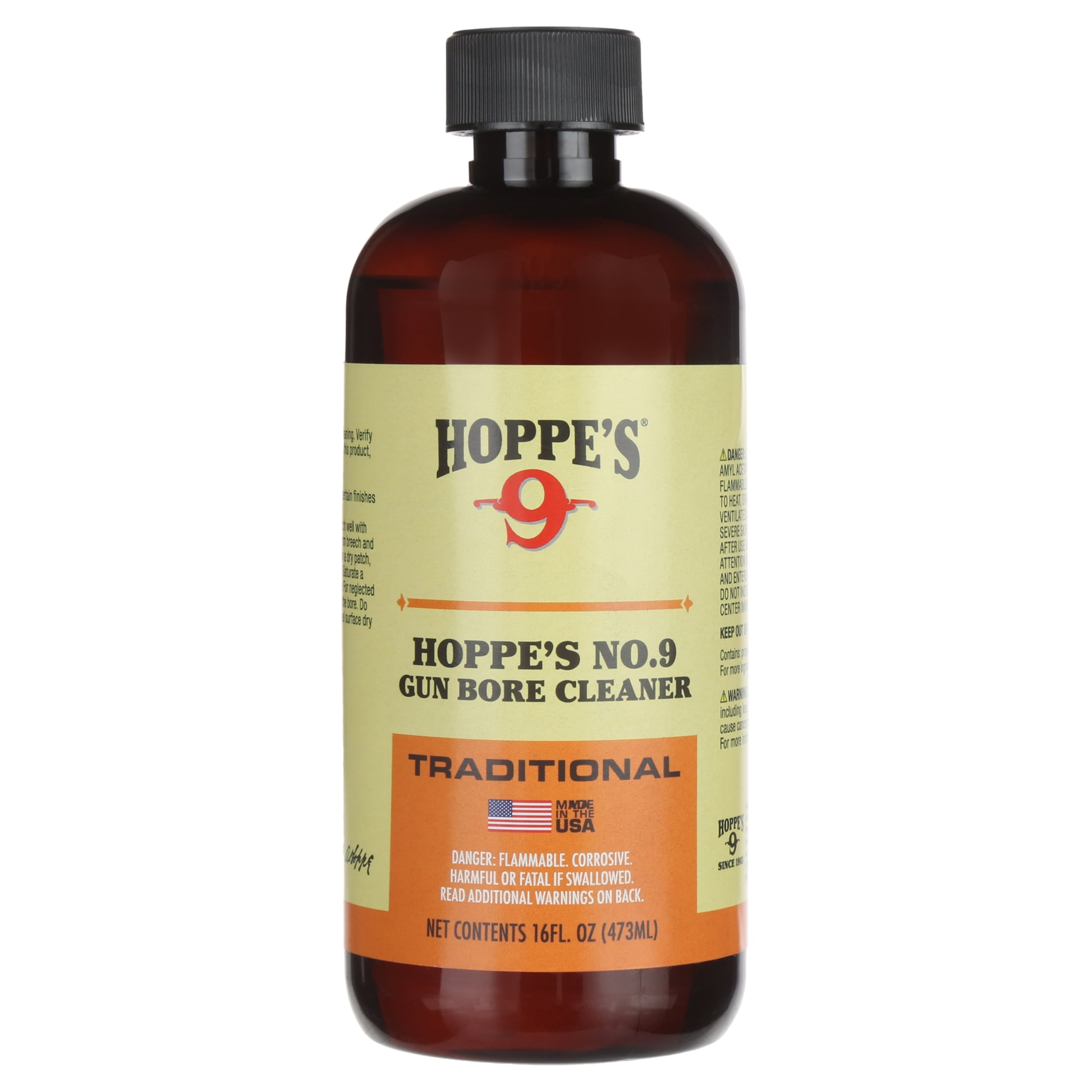 (4 pack) Hoppes 9 Gun Bore Cleaner 16 fl. oz. Bottle