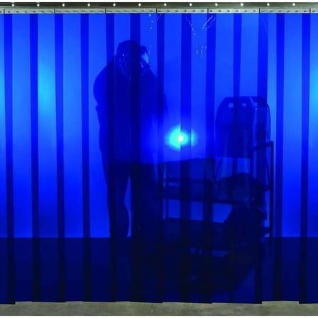 STEINER 83413B Welding Strip Curtain,6 x10 ft.,Blue,PVC