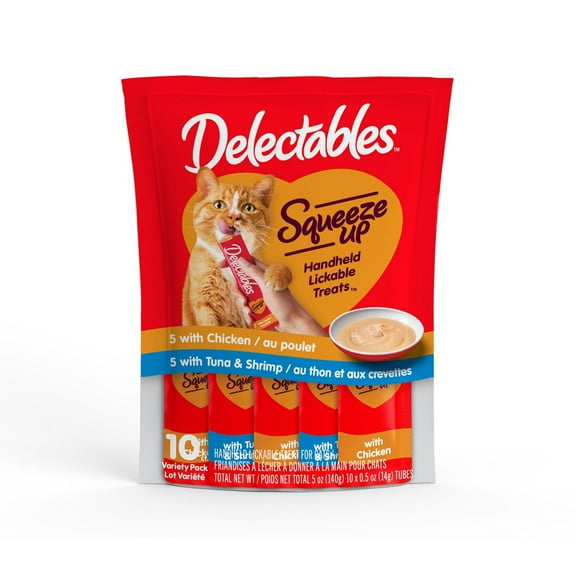 Friandises humides pour chats Delectables™ au poulet, au thon et aux crevettes Squeeze Up™