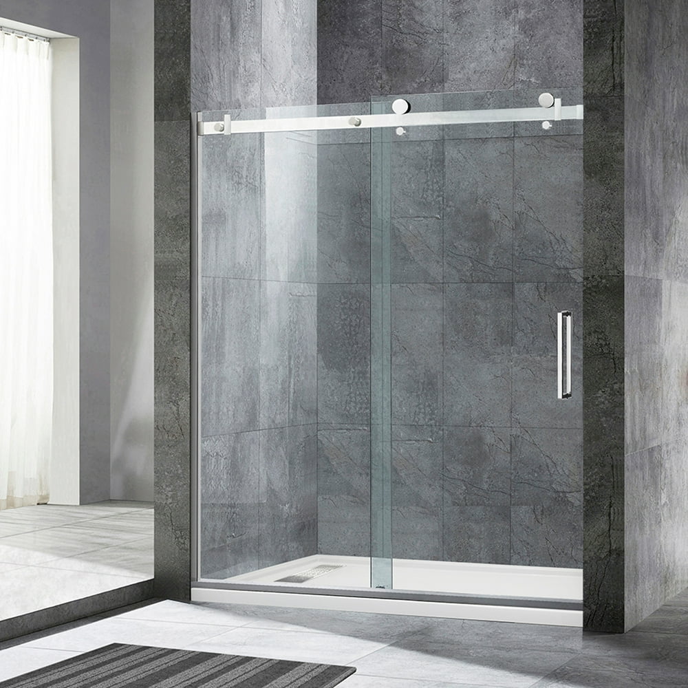 tempered glass bathroom door