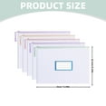 thumbnail image 3 of Preplabs Plastic Expanding File Wallet - Clear Expandable File Folder with Label Pocket for Documents, 3 of 7
