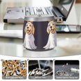 thumbnail image 6 of Yayeee Ashtray with Lid for Cigarette Smokeless Stainless Steel Home Ash Holder, Yellow Halloween Dog, 6 of 7