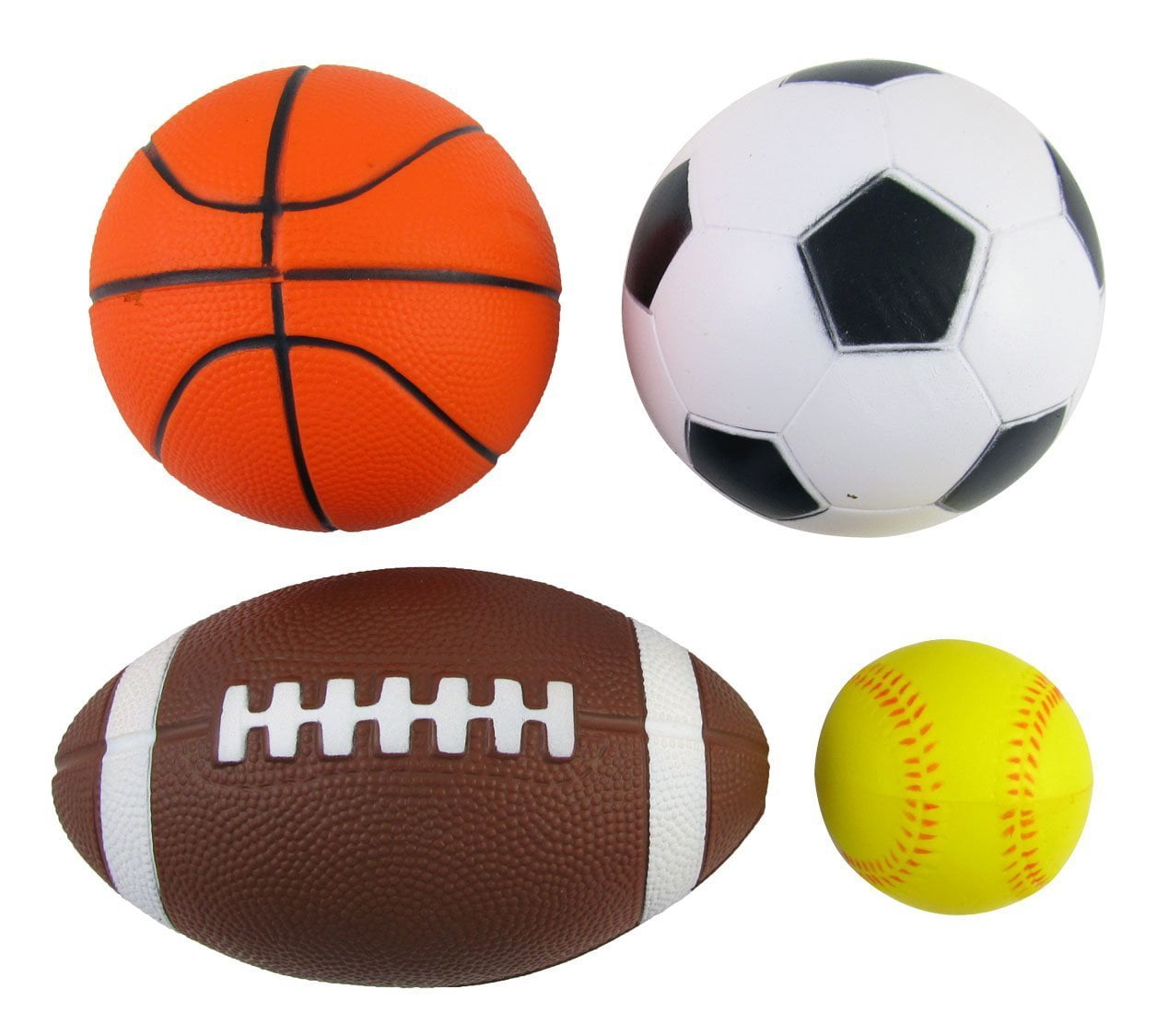Red & Union 4" Kids Soft Mini Lightweight Indoor Football Available in Black 