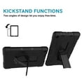 thumbnail image 4 of Goldcherry For Amazon Fire 7" 2019 Tablet Case, Hybrid Heavy Duty Defender Shockproof Protective with Built-in Kickstand for All-New Fire 7 2019/2017(Black+Black), 4 of 6