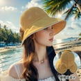 thumbnail image 2 of SikaFu The New Foldable Solar Hat Female Sunscreen Summer Version Of The Versatile Bow Hood, Big Hat, Fisherman Hat, 2 of 9