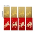 thumbnail image 3 of 2026 Chinese New Year Red Envelopes 8 Pcs with Gold Accents Year of the Horse Hong Bao for Lunar New Year Spring Festival Envelopes, 6.69 x 3.54 Inches Traditional Red Paper for Family Friends, 3 of 7