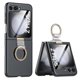 thumbnail image 1 of for Samsung Galaxy Z Flip 5 Case with Ring, Slim Thin Protective Case with Screen Protector, Hard PC Shockproof Case for Z Flip 5 with Ring, 1 of 3