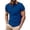 Blue, variant on Kcolen Golf Polos for Men Men's Solid Color Short Sleeve Sports Shirt with Button Up Front and Turn Down Lapel Collar for Casual Wear Casual Summer Outdoor Basic