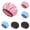 A 2PCS & B 2PCS & C 2PCS, variant on 1PCS 11.42" Waterproof Adjustable Shower Cap for Women and Men, Double Layer Soft Satin Interior Athing Cap, Hair Cap for All Hair Lengths