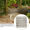 thumbnail image 3 of Baweave Expandable Wooden Lattice Fence  Garden Trellis for Climbing Outdoor Plants  Stretchable Panel Wall Trellis Vertical Rack Wood Frame Patio Decorative for Vine Ivy, 3 of 6