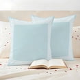 thumbnail image 3 of Sky Blue Greek Key Outdoor Waterproof Pillow Covers, Geometric Greece Ancient Farmhouse Geo Decorative Square Throw Pillowcase Sofa Cushion Sham for Patio/Couch/Chair, 20"x20" 2 Pack, 3 of 8