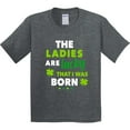 thumbnail image 3 of Inktastic The Ladies Are Lucky That I Was Born St Patricks Day Baby Boy Youth T-Shirt, 3 of 5