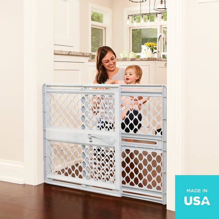 North States Gray 26 in. H X 26-42 in. W Plastic Child Safety Gate North States Gray 26 in. H X 26-42 in. W Plastic Child Safety Gate