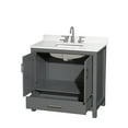 thumbnail image 5 of Wyndham Collection Wcs141436s-Qtz-Us3mxx Sheffield 36" Free Standing Single Basin Vanity, 5 of 7