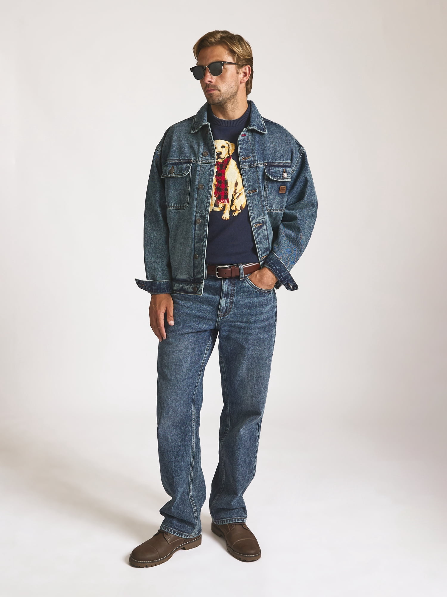 Chaps Men’s and Big Men’s Heritage Denim Jacket, Sizes S–2XL