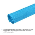 thumbnail image 3 of Unique Bargains Rouleaux de Papier Crêpe 7,5 Pi de Long 20 Pouces de Large, Bleu Lac, Lot de 2, 3 of 5