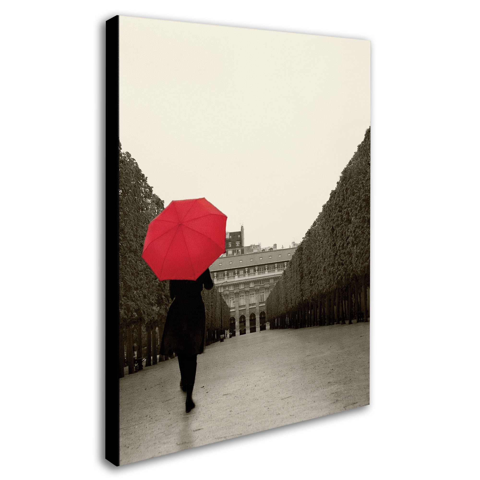 Trademark Fine Art "Paris Stroll I Feet" Canvas Art by Sue Schlabach