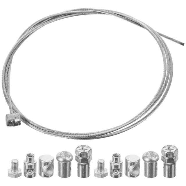 MesaSe Motorcycle Cable Throttle Cable Ends Throttle Cable Kit Motorcycle Engine Cable Silver