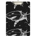 thumbnail image 2 of FMSHPON Shark Clipboard Hardboard Wood Nursing Clip Board and Pull for Standard A4 Letter 13x9 inches, 2 of 7