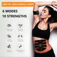 thumbnail image 2 of Fitness Electric Muscle Stimulator, Abdominal Arm Leg Hip Muscle Trainer Toner, Fitness Electric Slimming Belt Ab Belly Sticker, 2 of 9