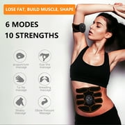 MDHAND ABS Stimulator Muscle, Simulation Belly Shaper, Rechargeable Wireless Electric Muscle Training Workout Equipment Portable for Men Women - 3 Piece Set