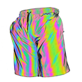 thumbnail image 1 of Rainbow Reflective Shorts Pants Men Fluorescent Trousers Gray Size XXL, 1 of 5