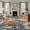 Multi, variant on 5'x8' Area Rugs, Navy Blue Brown Indoor Outdoor Area Rug for Living Room Bedroom, Retro Tropical Palm Leaves Botanical Washable Bathroom Rugs Kitchen Floor Carpet Mats Home Decor Aesthetic