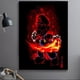 thumbnail image 3 of Cuadro Decorativo Mario Neon Rojo Canvas Listo Para Colgar 50x75cm Jungle Art Impresion Tela Arte, 3 of 6