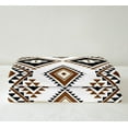 thumbnail image 3 of Ethnic Bohemian Sherpa Blanket for Bed Couch Throw 50"X60" Western Boho Aztec Throw Blanket Southwestern Fleece Blanket Exotic Mexican Geometric Diamond Warm Cozy Flannel Blanket Black White Brown, 3 of 6