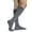Graphite Heather, variant on Sigvaris Style 822 Men's Microfiber 20-30 Knee High Compression Socks Black LL Long