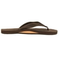 Rainbow Single Layer Leather Narrow Strap Womens Sandal
