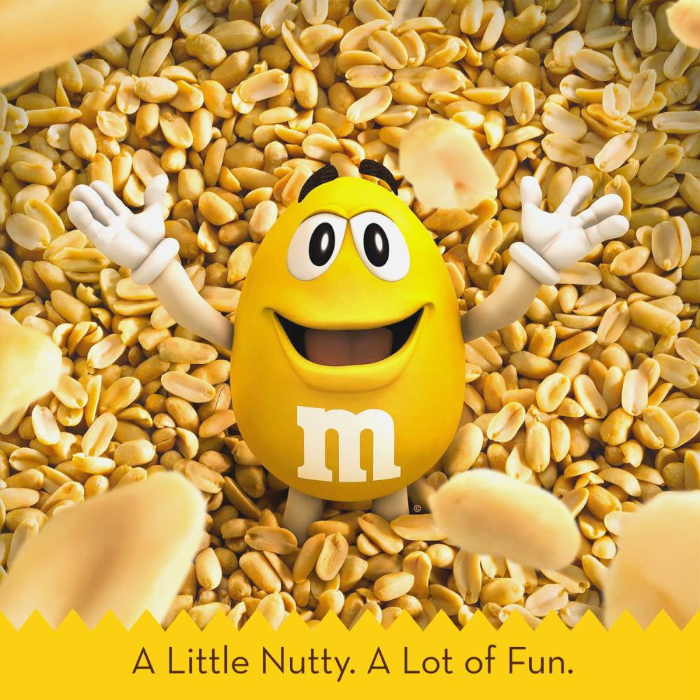 Pack of 2 - M&Ms Peanut Milk Chocolate Candy, Family Size, 18.08 Oz Resealable Bulk Bag Packaging May Vary