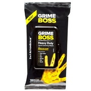 GRIME BOSS Heavy Duty Cleaning Wipes, 18 Count