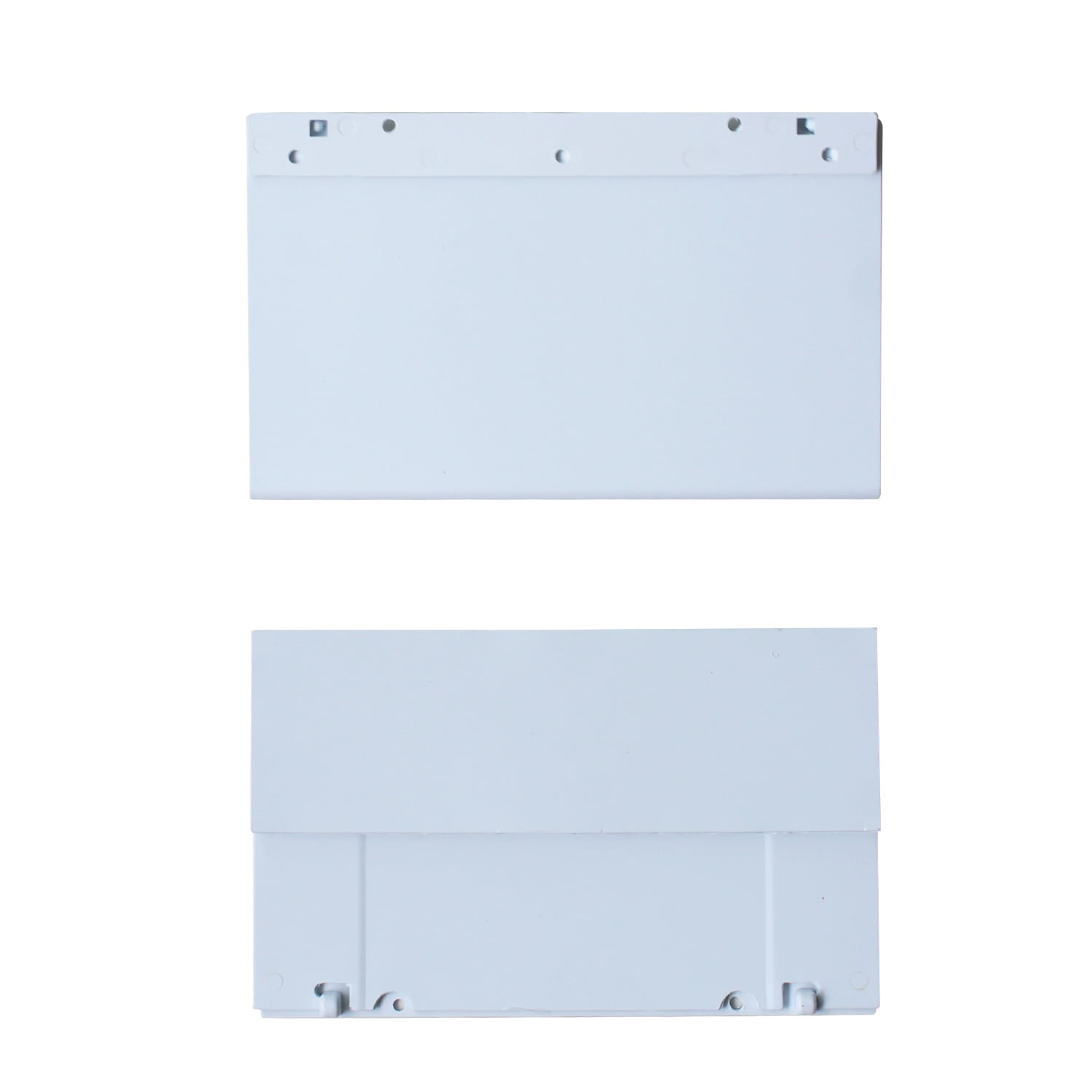 Universal skimmer pool flapper door weir flap placement for above