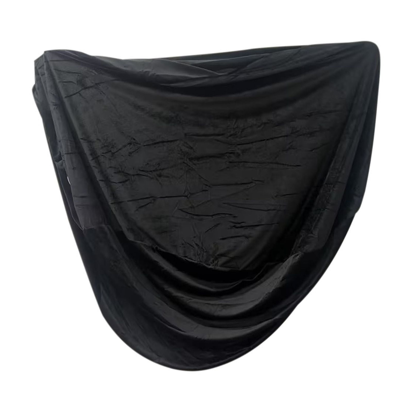RoamHome Giant Fur Bean Bag Chair Cover for Kids Adults, (No Filler) Living Room Furniture Big Round Soft Fluffy Faux Fur Beanbag Lazy Sofa Bed Cover (Black,59x29.5in)