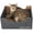 Dark Grey, variant on Hide & Scratch: Extra-Large Heavy Duty Cardboard Cat Scratcher and Lounger Box with Refillable Scratch Pad (Light Pink Diamond)