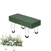 Cemetery Saddle,Reusable Galvanized Gravestone Saddle,HXRH Headstone Floral Arrangements Decor with Floral Foam for Graves Tombstone Outdoor Decorations,1pack