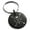 Black, variant on Stainless Steel Heart Love Arrow Compass Engraved Small Medallion Circle Charm Keychain Keyring
