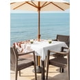 thumbnail image 3 of Outdoor Tablecloths with Umbrella Hole & Zipper, Brown Leaves 54x54 Inch Square Tablecloths, Summer Botanical Waterproof Table Cloth, Patio/Pool/Picnic Table Covers, 3 of 8